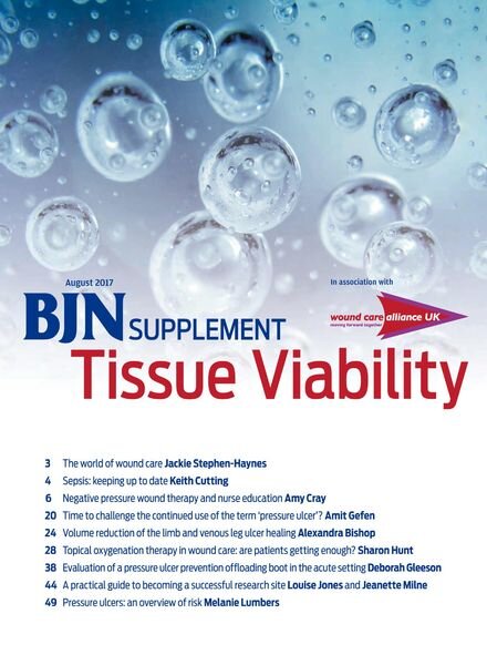 British Journal of Nursing – Tissue Vitality Supplement Cover