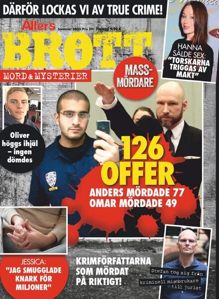 Brott, mord och mysterier – juni 2020 Cover