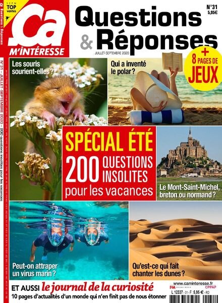 ca M’Interesse Questions & Reponses – Juillet-Septembre 2020 Cover