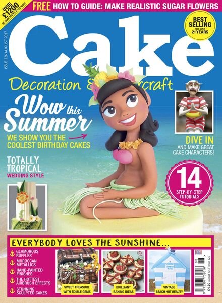 Cake Decoration & Sugarcraft – August 2017 Cover