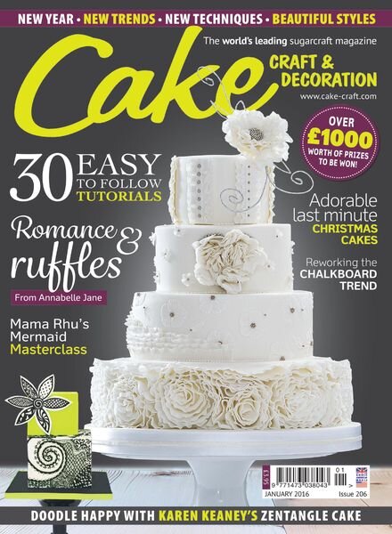 Cake Decoration & Sugarcraft – January 2016 Cover