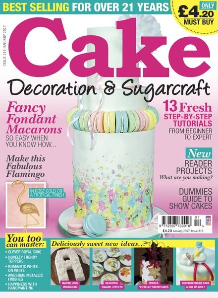 Cake Decoration & Sugarcraft – January 2017 Cover