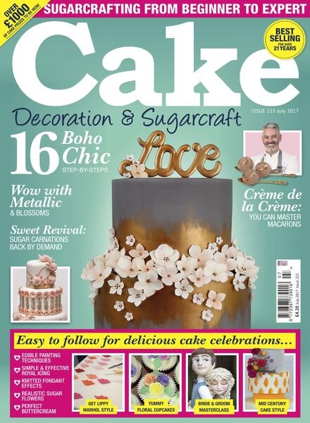 Cake Decoration & Sugarcraft – July 2017 Cover
