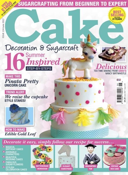 Cake Decoration & Sugarcraft – June 2017 Cover