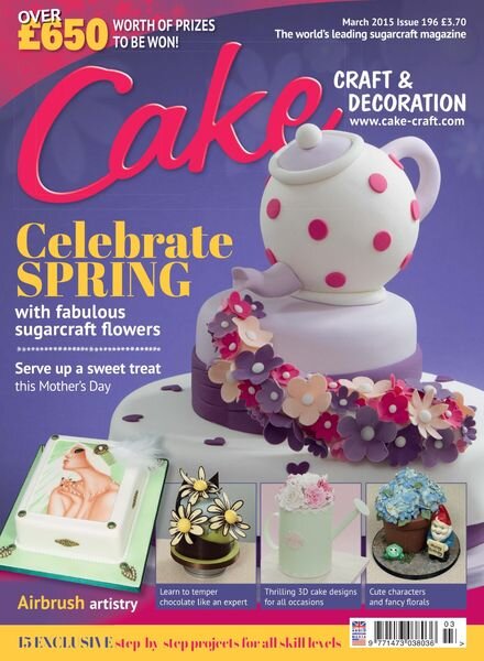 Cake Decoration & Sugarcraft – March 2015 Cover