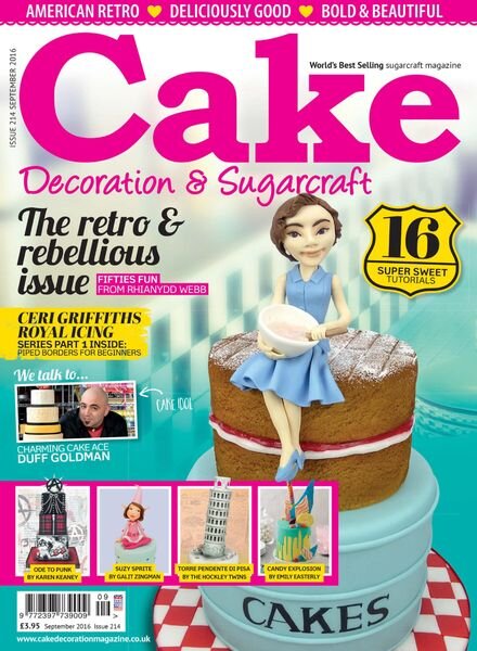 Cake Decoration & Sugarcraft – September 2016 Cover