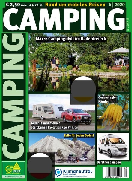 Camping Germany – Juni 2020 Cover