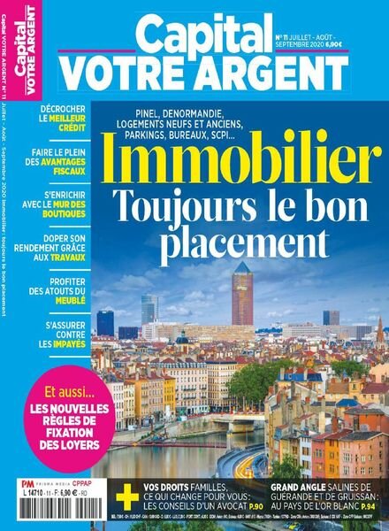 Capital Votre Argent – Juillet-Septembre 2020 Cover