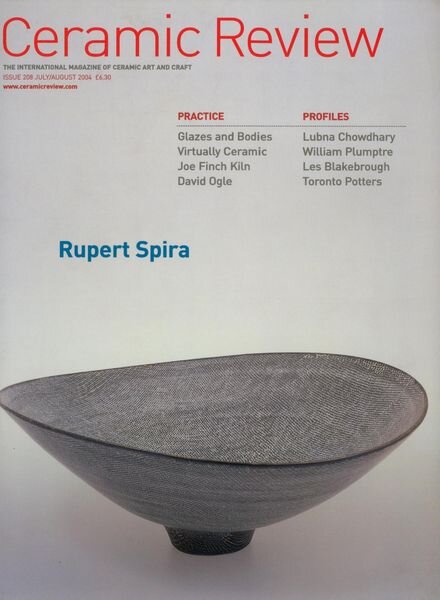 Ceramic Review – July- August 2004 Cover