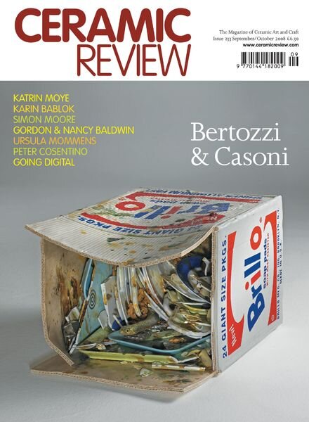 Ceramic Review – September- October 2008 Cover