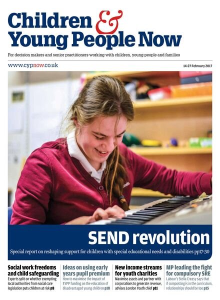 Children & Young People Now – 14 February 2017 Cover