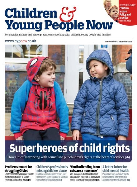 Children & Young People Now – 24 November 2015 Cover