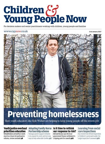 Children & Young People Now – 3 January 2017 Cover