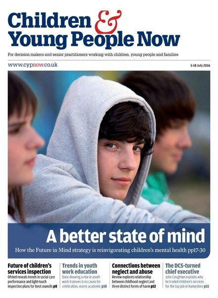 Children & Young People Now – 5 July 2016 Cover
