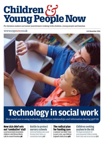 Children & Young People Now – 8 November 2016 Cover