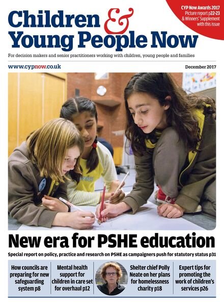 Children & Young People Now – December 2017 Cover