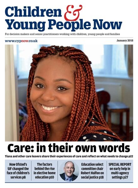 Children & Young People Now – January 2018 Cover