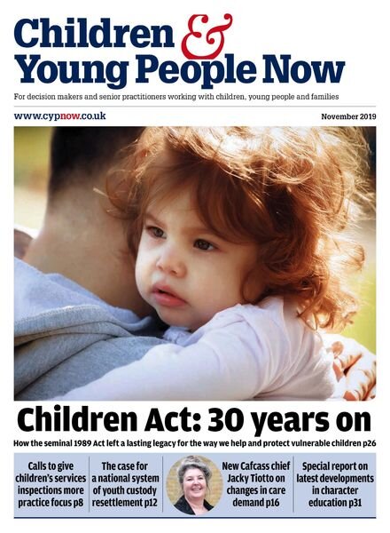 Children & Young People Now – November 2019 Cover