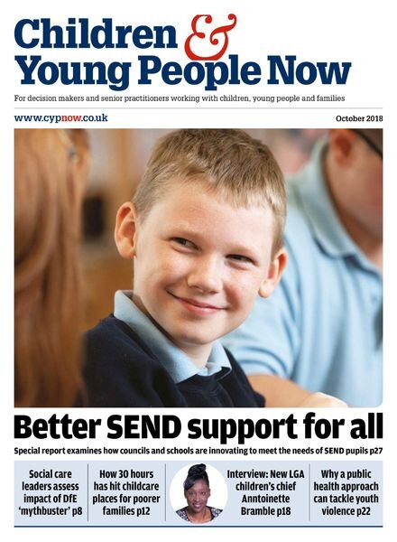 Children & Young People Now – October 2018 Cover