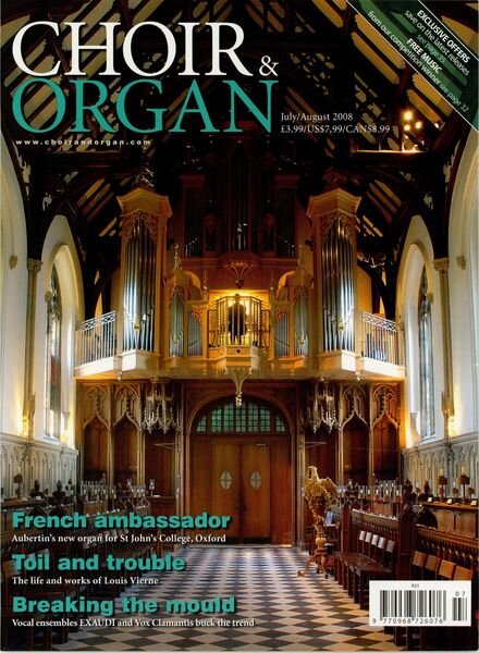 Choir & Organ – July-August 2008 Cover