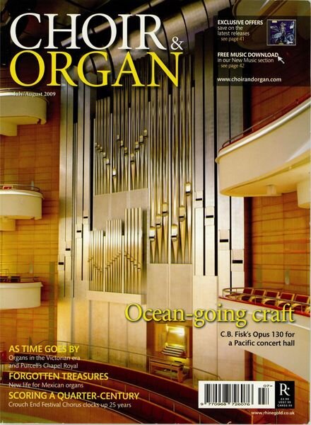 Choir & Organ – July-August 2009 Cover