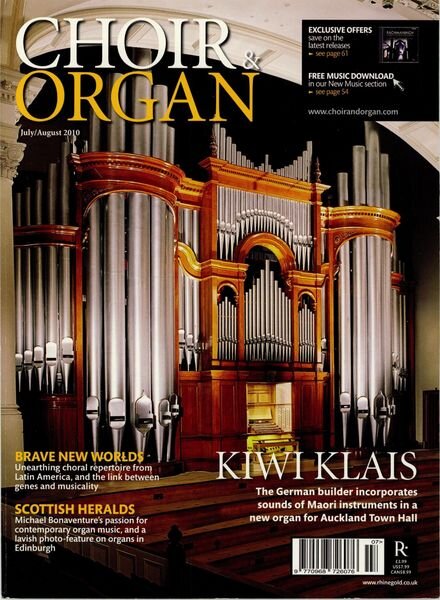 Choir & Organ – July-August 2010 Cover