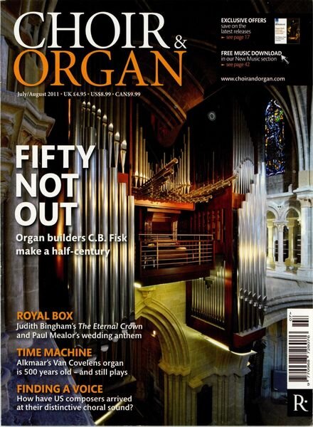 Choir & Organ – July-August 2011 Cover