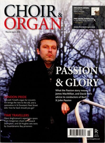Choir & Organ – March-April 2010 Cover