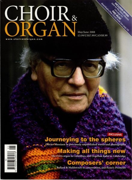 Choir & Organ – May-June 2008 Cover