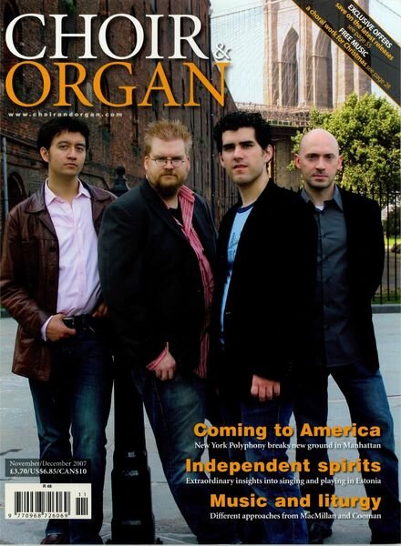 Choir & Organ – November-December 2007 Cover