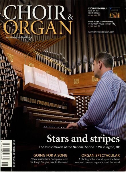Choir & Organ – November-December 2008 Cover