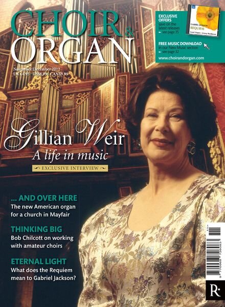 Choir & Organ – November-December 2012 Cover