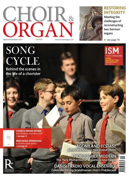 Choir & Organ – September-October 2016 Cover