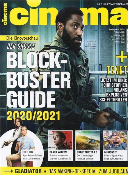 Cinema Germany – Juli 2020 Cover