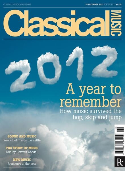 Classical Music – 15 December 2012 Cover