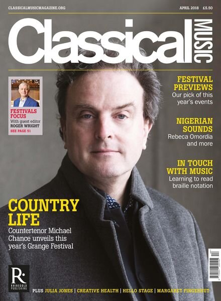 Classical Music – April 2018 Cover