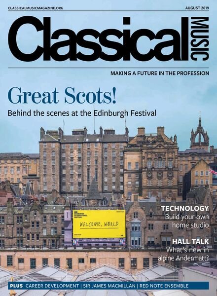 Classical Music – August 2019 Cover