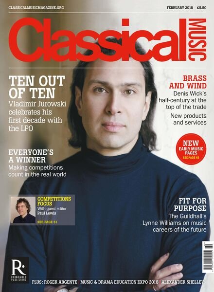 Classical Music – February 2018 Cover