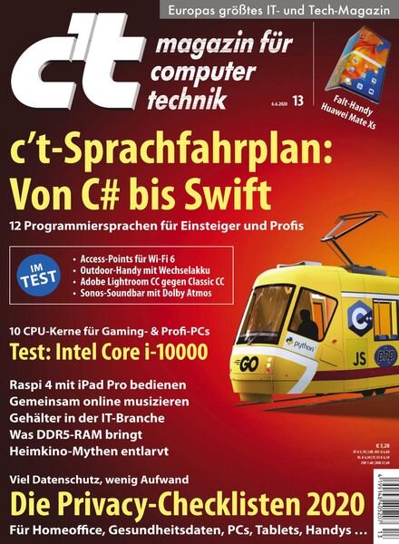 c’t Magazin – 6 Juni 2020 Cover