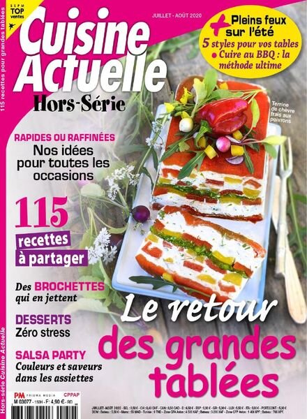 Cuisine Actuelle – Hors-Serie – Juillet-Aout 2020 Cover