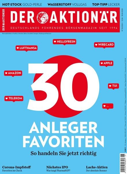 Der Aktionar – 11 Juni 2020 Cover