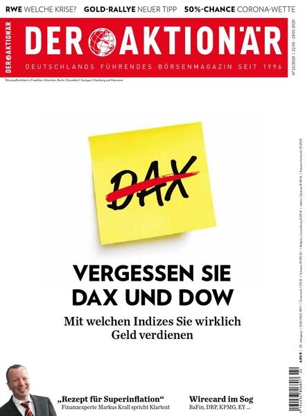 Der Aktionar – 21 Mai 2020 Cover