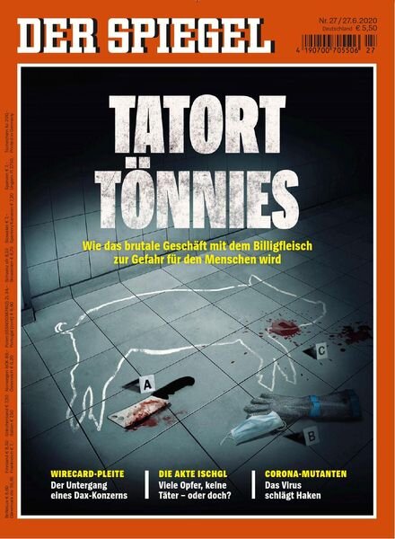 Der Spiegel – 27 Juni 2020 Cover