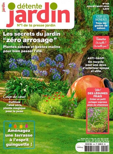 Detente Jardin – Juillet-Aout 2020 Cover