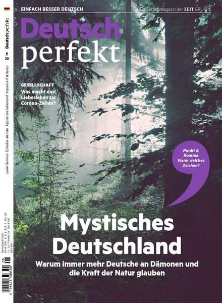 Deutsch Perfekt – Nr.8 2020 Cover