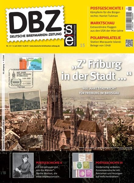 Deutsche Briefmarken-Zeitung – 03 Juli 2020 Cover