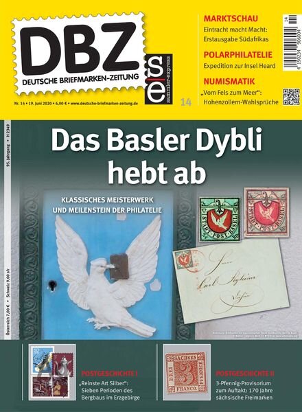Deutsche Briefmarken-Zeitung – 19 Juni 2020 Cover