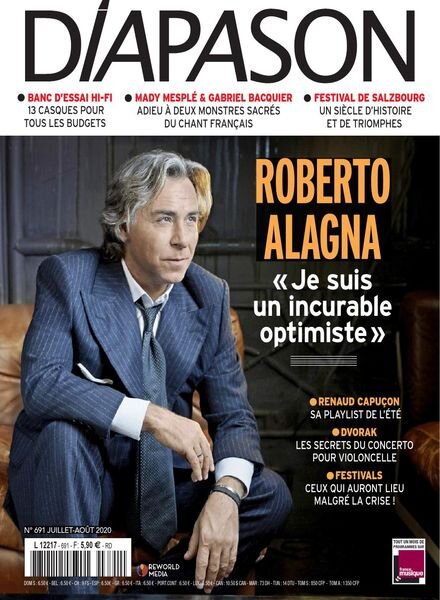 Diapason – Juillet-Aout 2020 Cover