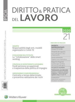 Diritto e Pratica del Lavoro – 23 Maggio 2020