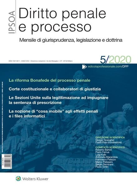 Diritto Penale e Processo – Maggio 2020 Cover